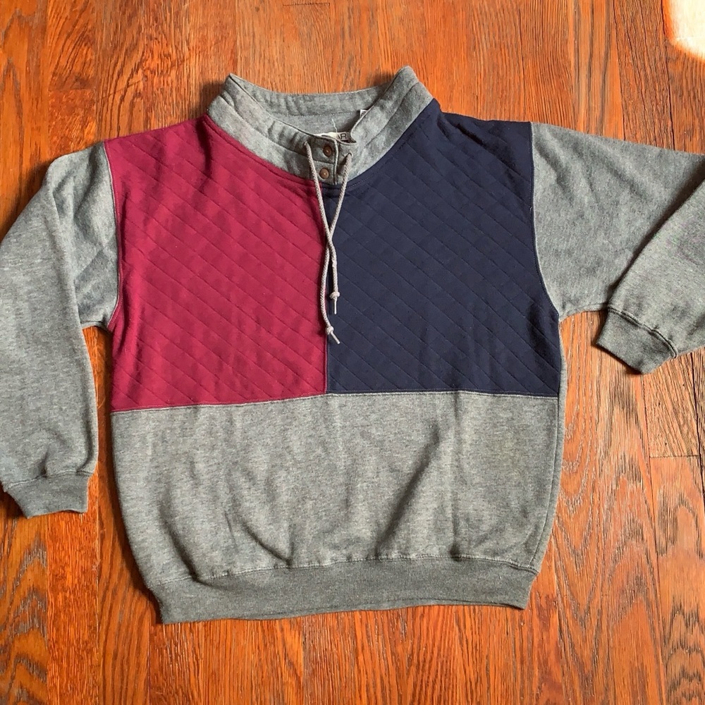 Women’s petite medium vintage colorblock sweatshirt chinawear